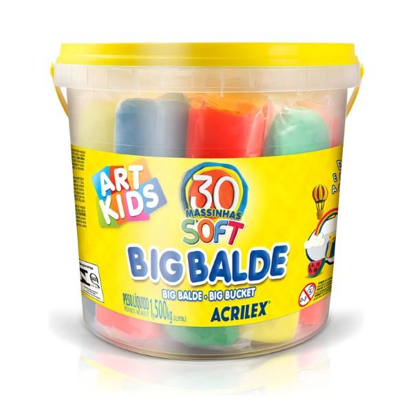 Massinha de Modelar Acrilex Big Balde 1.5kg
